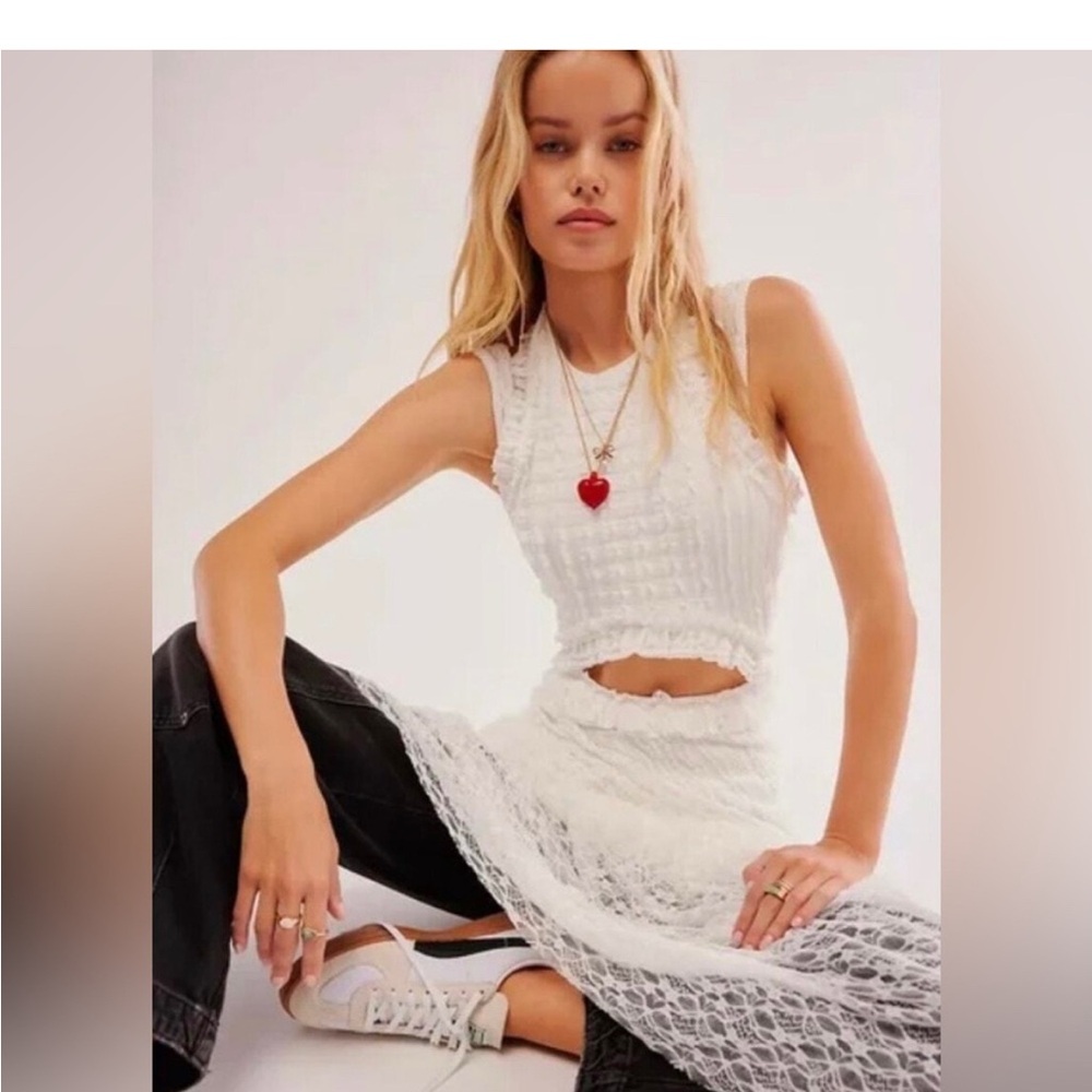 Free People Aspen Moon Maxi Dress Lace Dress - Picture 3 of 7